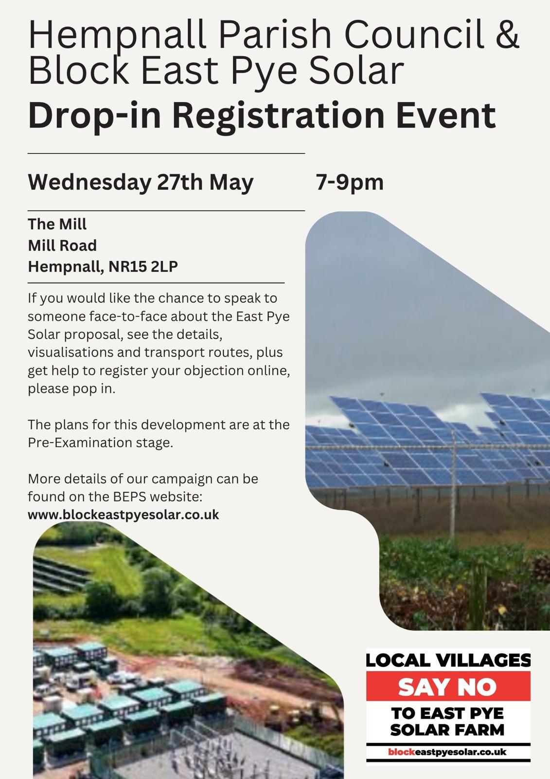 Hempnall Drop-in Registration Event – 27th May 2026